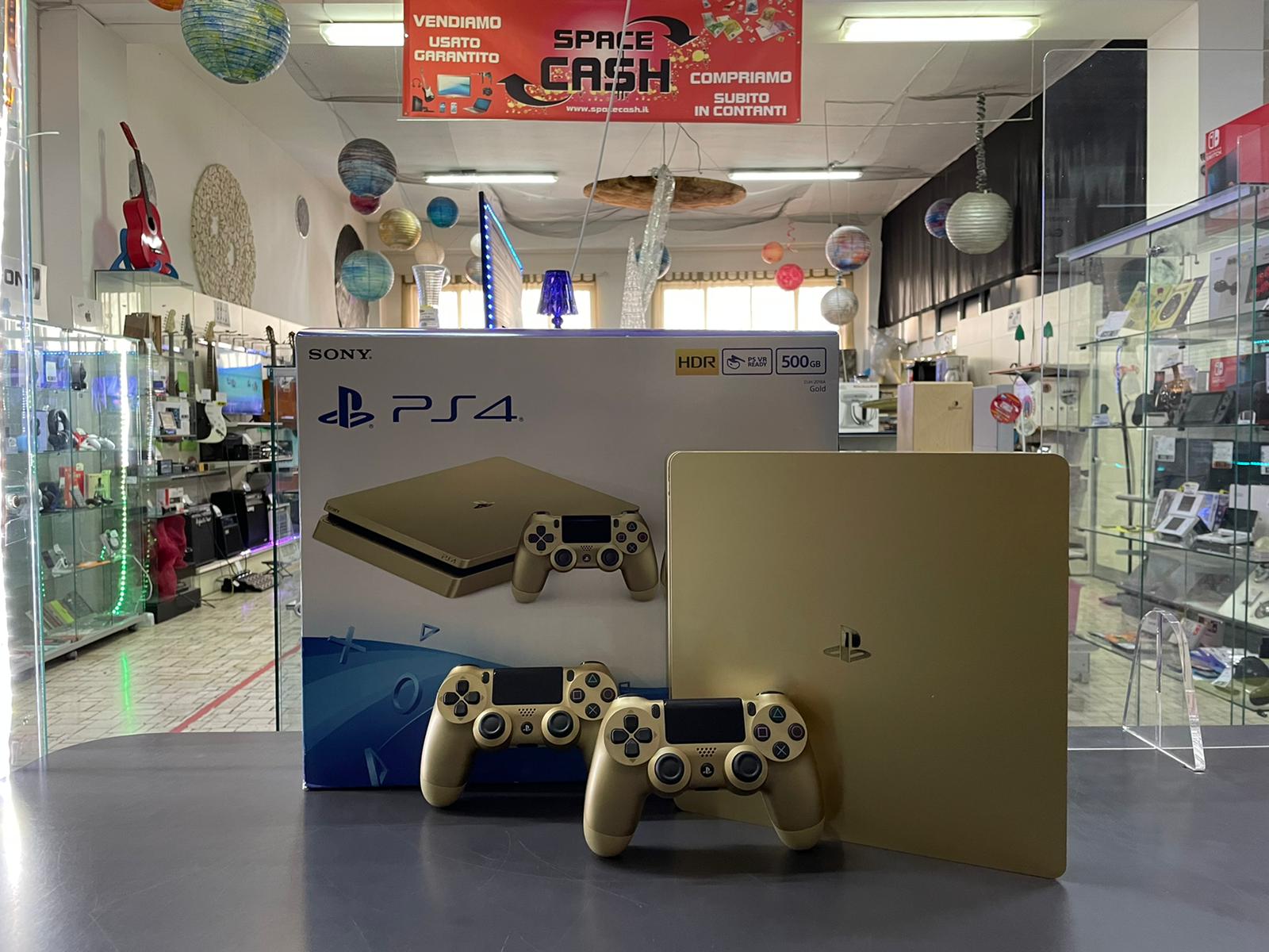 PLAYSTATION 4 Slim Gold 500Gb 2 Pad