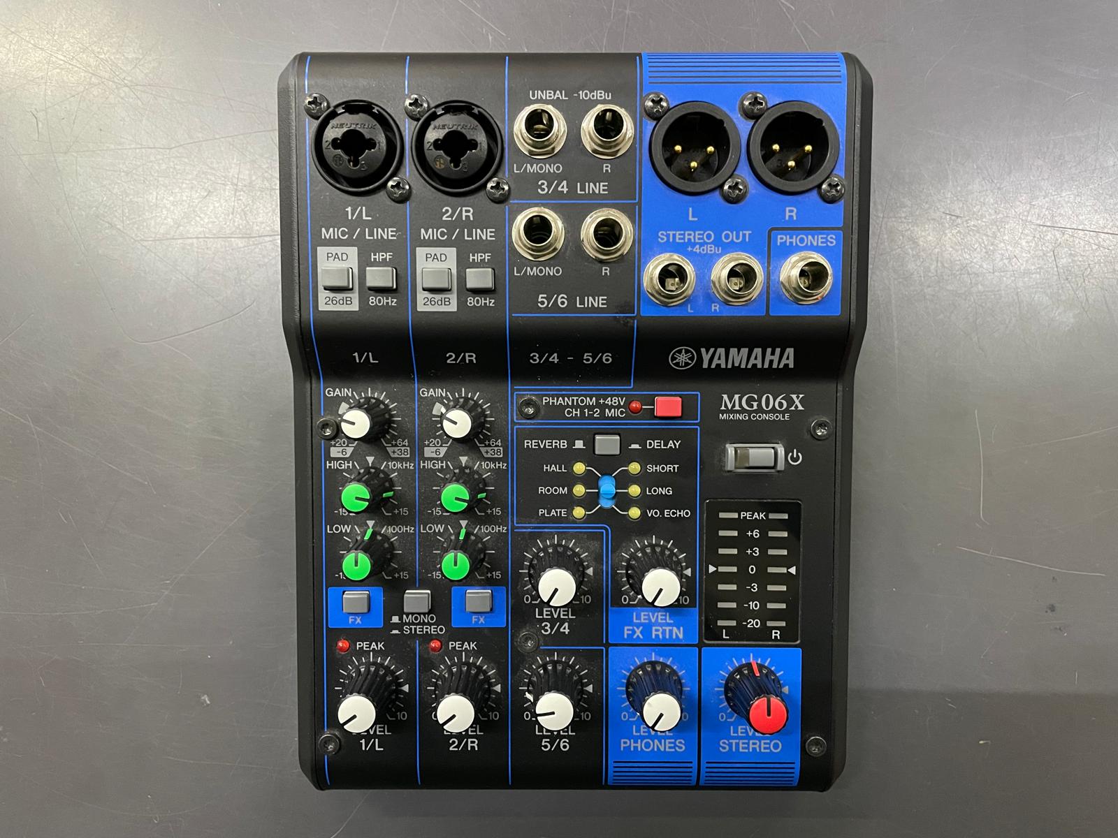 Mixer con Effetti Yamaha MG06X