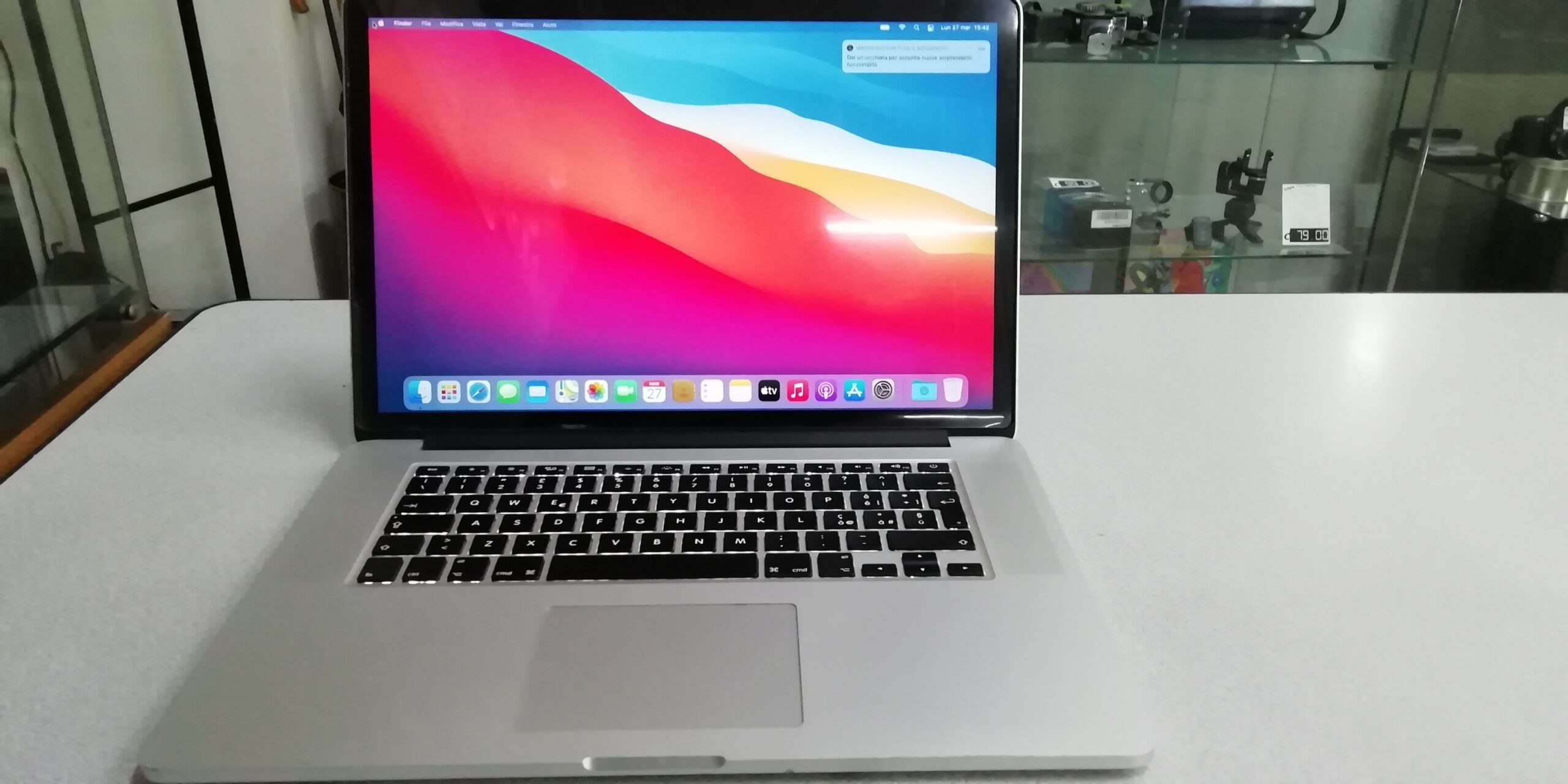 Macbook Pro 2014 A1398 Core i7 16Gb 512ssd difetto Batteria e Altoparlanti