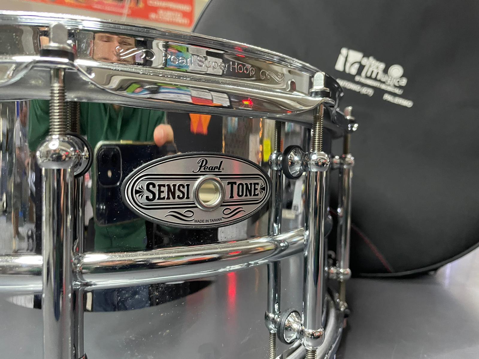 Pearl 14" x 6.5" Sensitone Steel Rullante - immagine 3