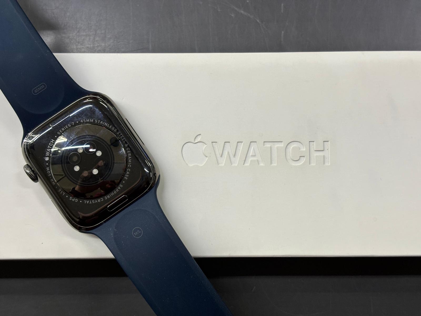 Apple Watch 7 Gps + Cellular Acciaio Inox 45mm - immagine 3