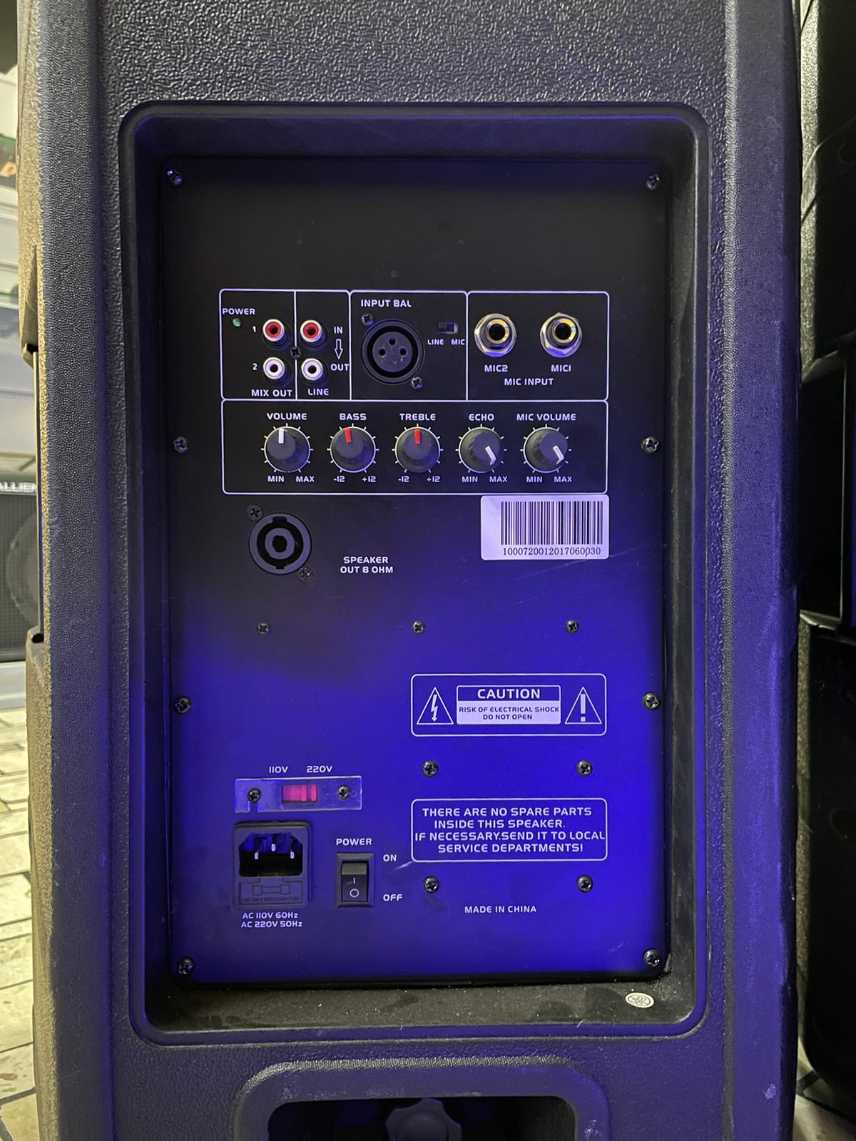 Coppia Casse Attive Malone 750W PW-EV-15A - immagine 2