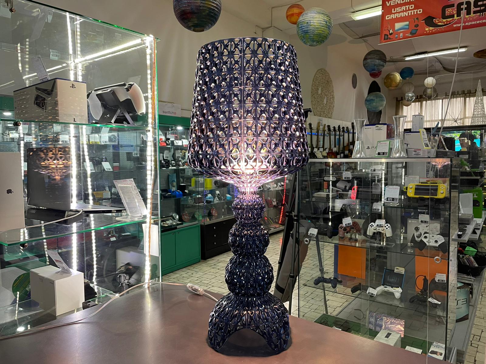 NUOVA Kartell Mini Kabouki Azzurra Lampada - immagine 2
