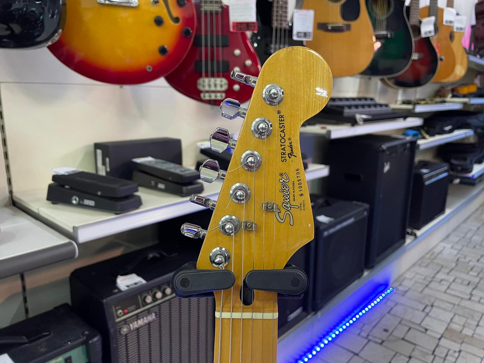 Squier Fender Stratocaster Bianca 1991 Korea Samick - immagine 4