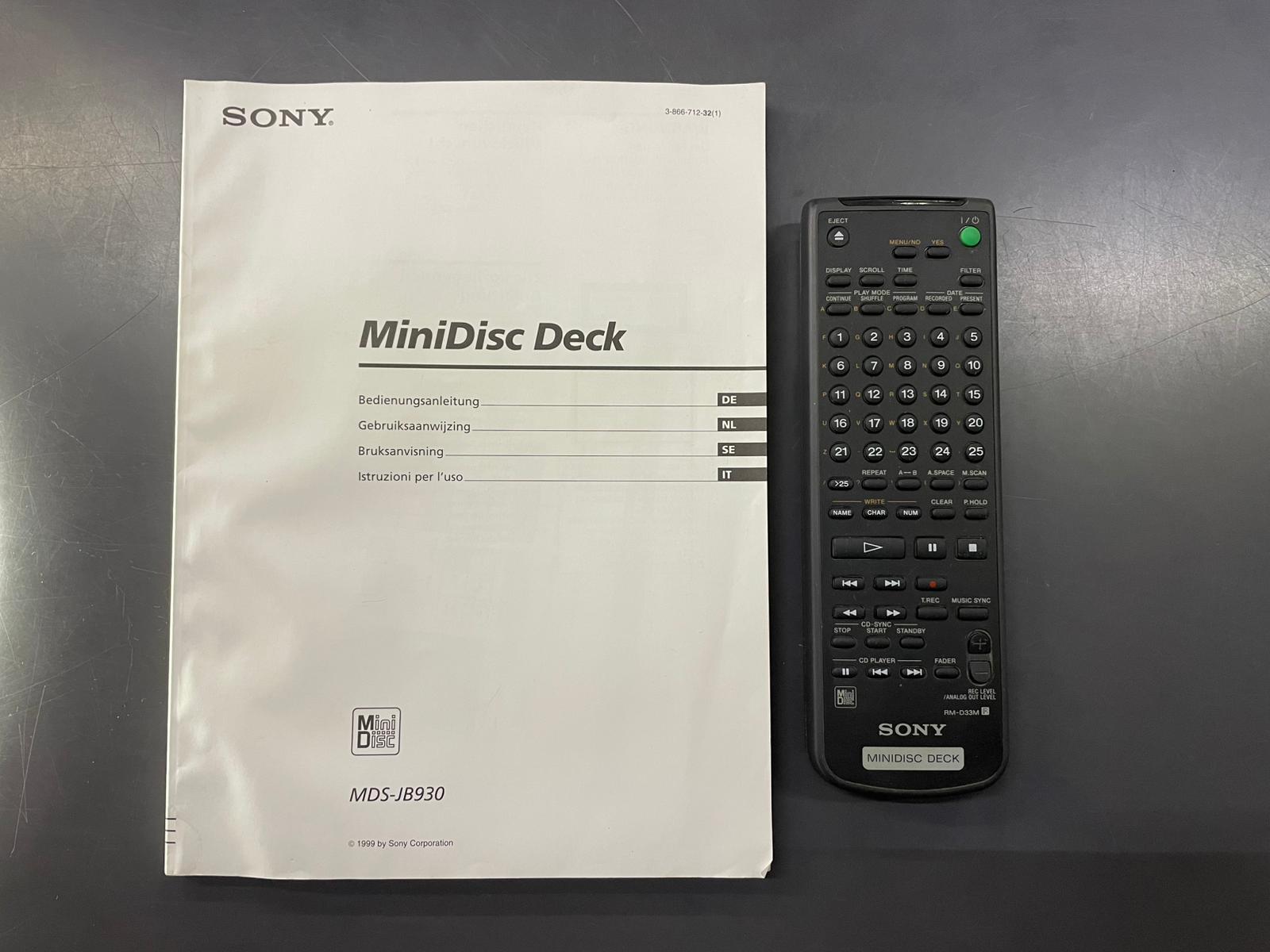 Sony MDS-JB930 Mini Disc - immagine 5