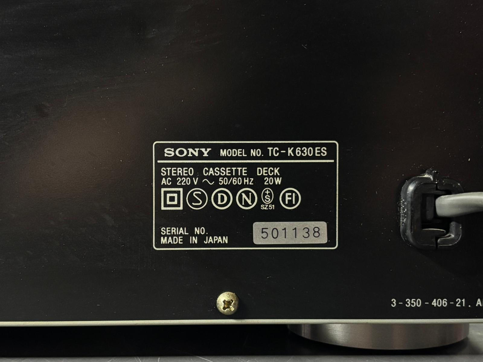 Sony TC-K630ES Piastra Cassette - immagine 3