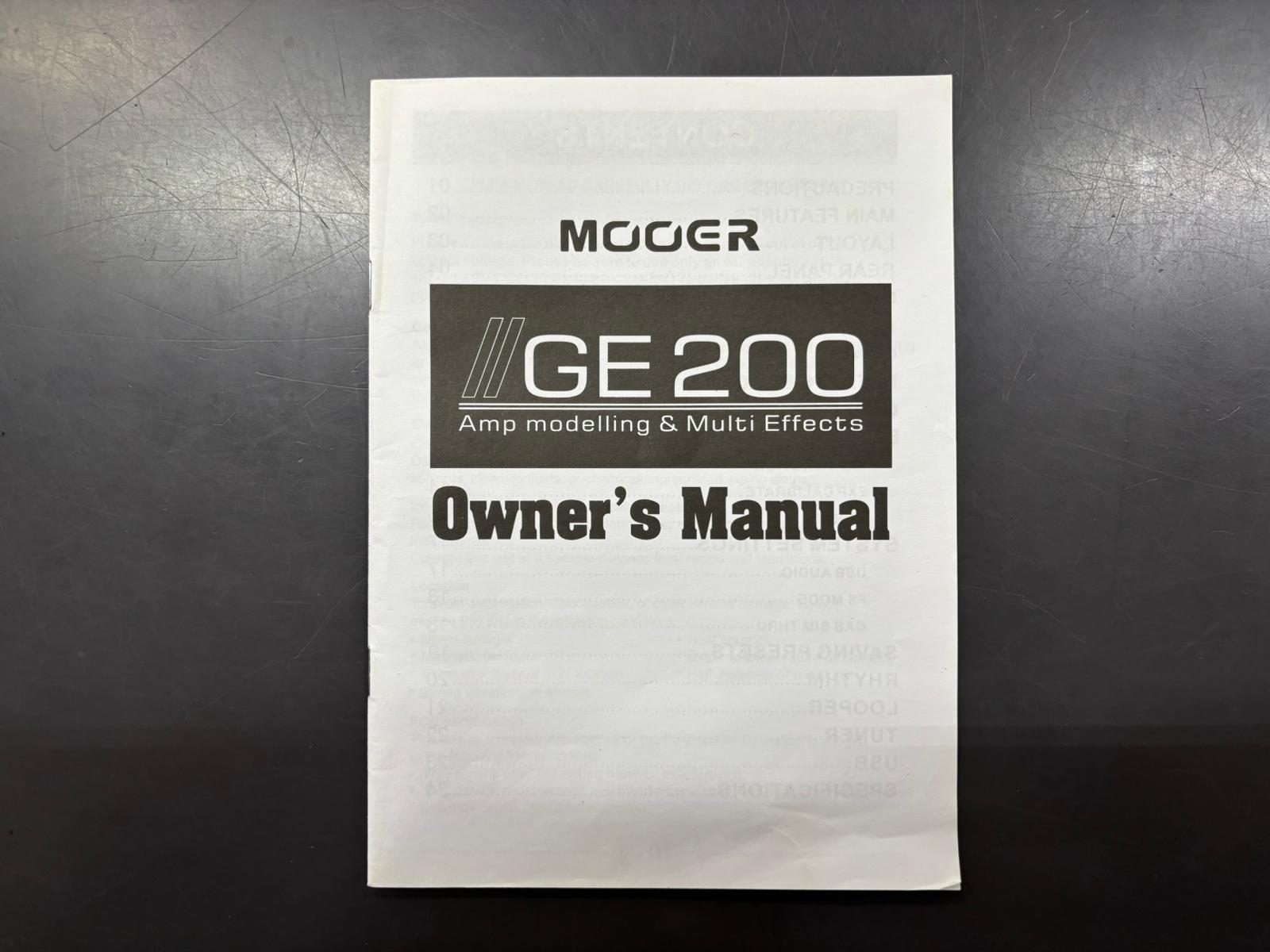 MOOER GE200 Pedaliera Chitarra - immagine 2