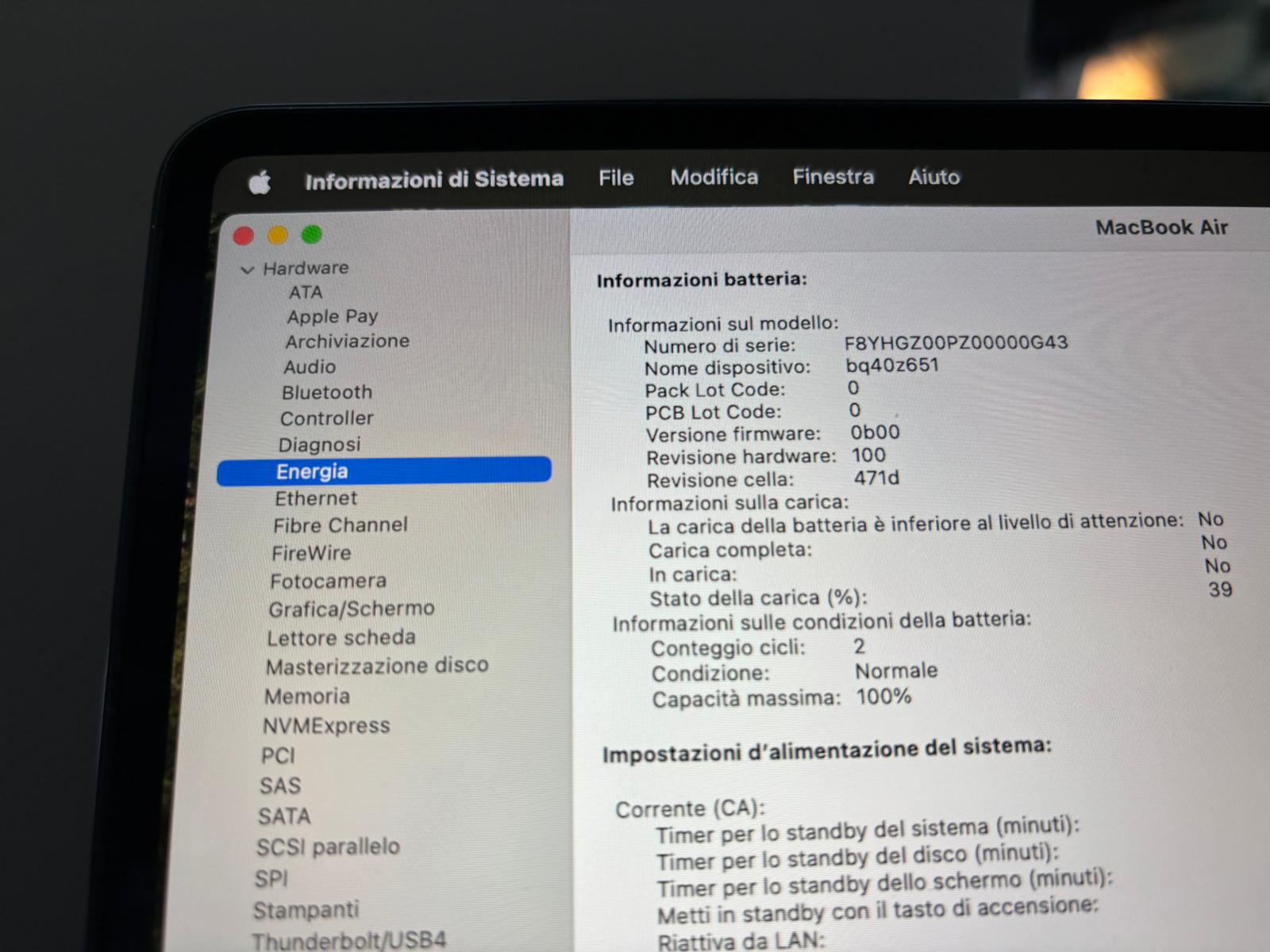MacBook Air 13 M4 16Gb 256Gb 18/8/26 - immagine 3