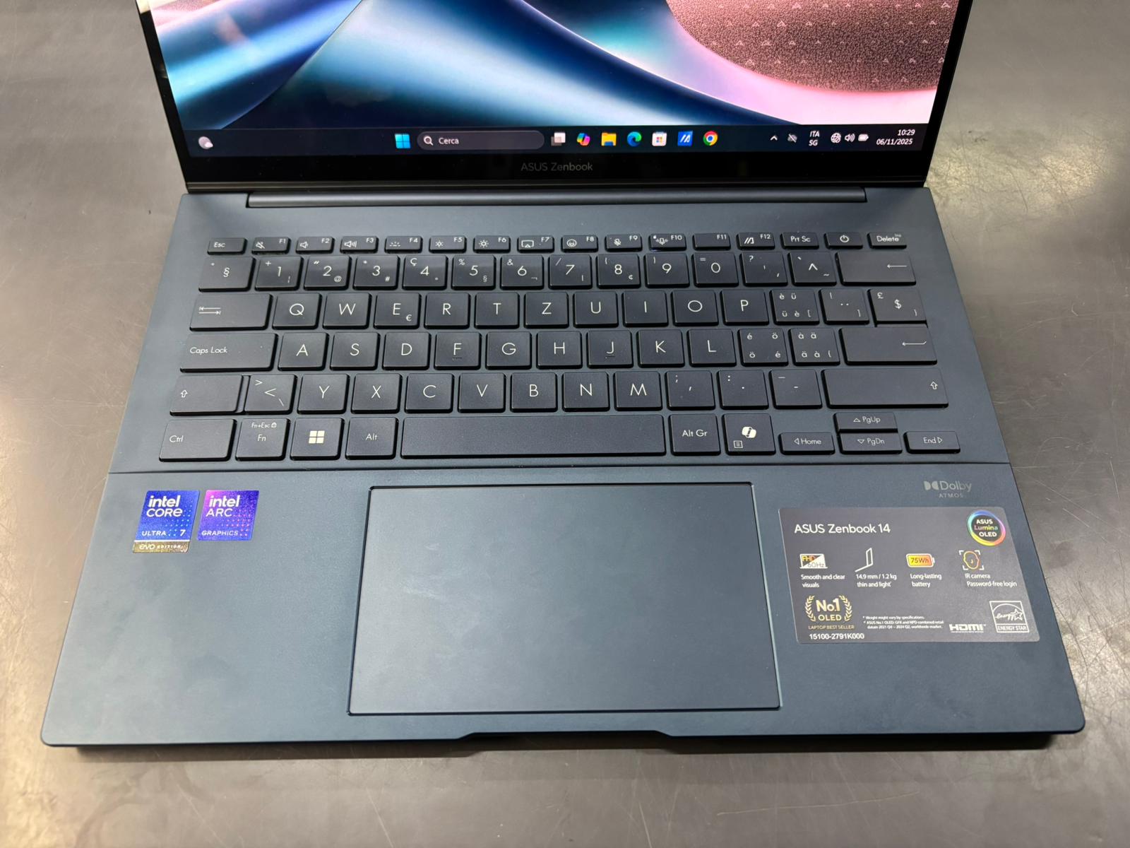 Asus ZenBook 14 Core 7 Ultra 32Gb 8/8/25 - immagine 3