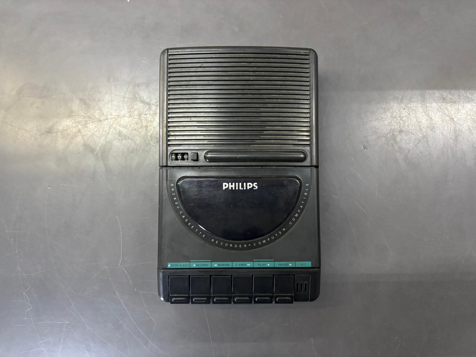 Philips D6280 Registratore Cassette Vintage