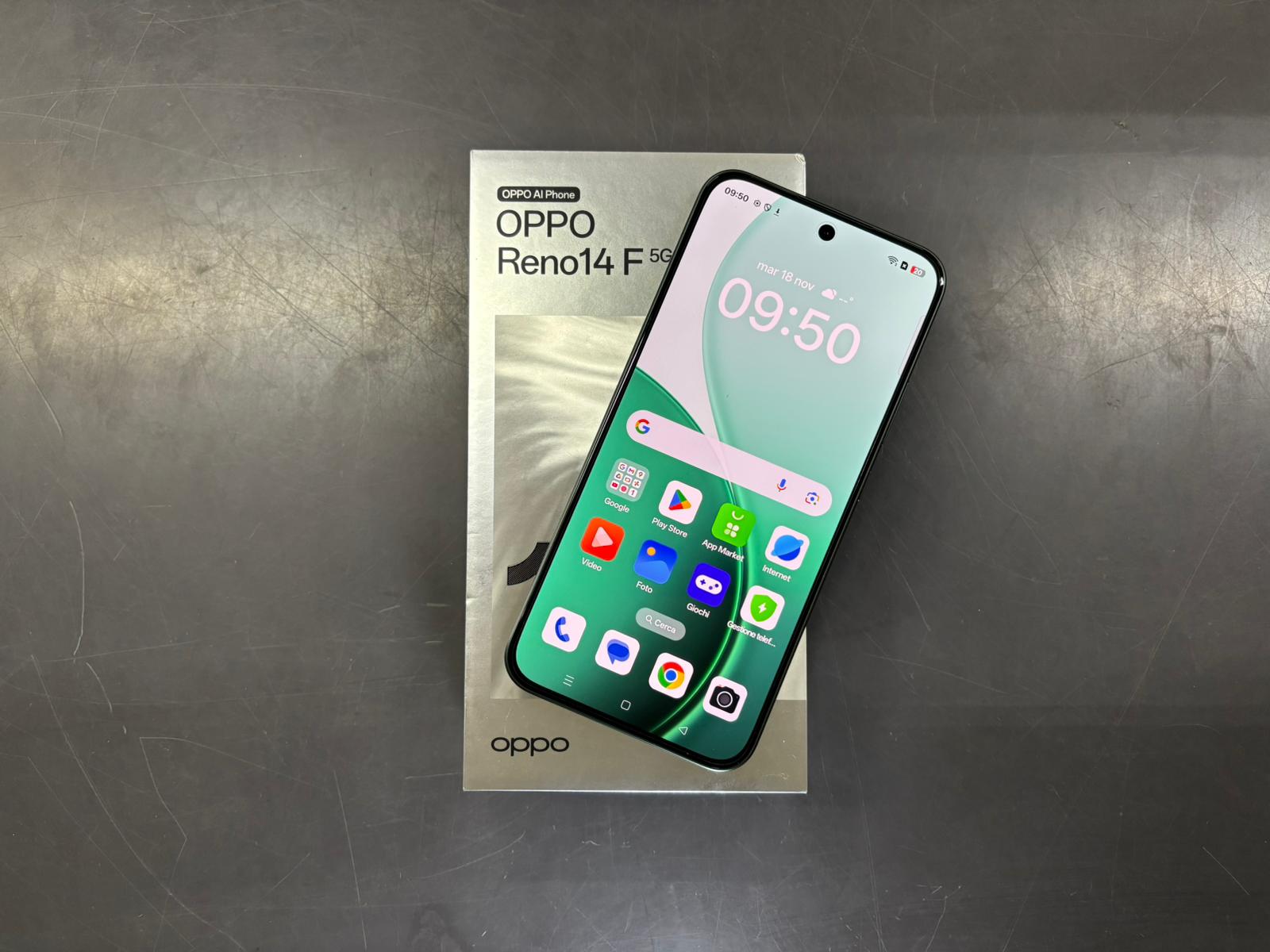 OPPO Reno 14F 5G 256Gb Luminous Green - immagine 3