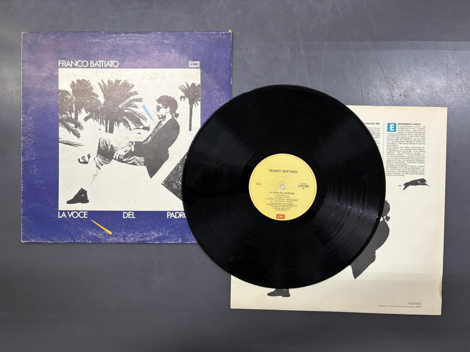 Battiato La Voce Del Padrone Vinile 1981 - immagine 3