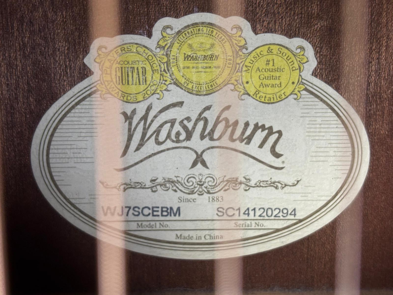 Washburn Acustica Elettrificata WJ7SCEBN - immagine 3