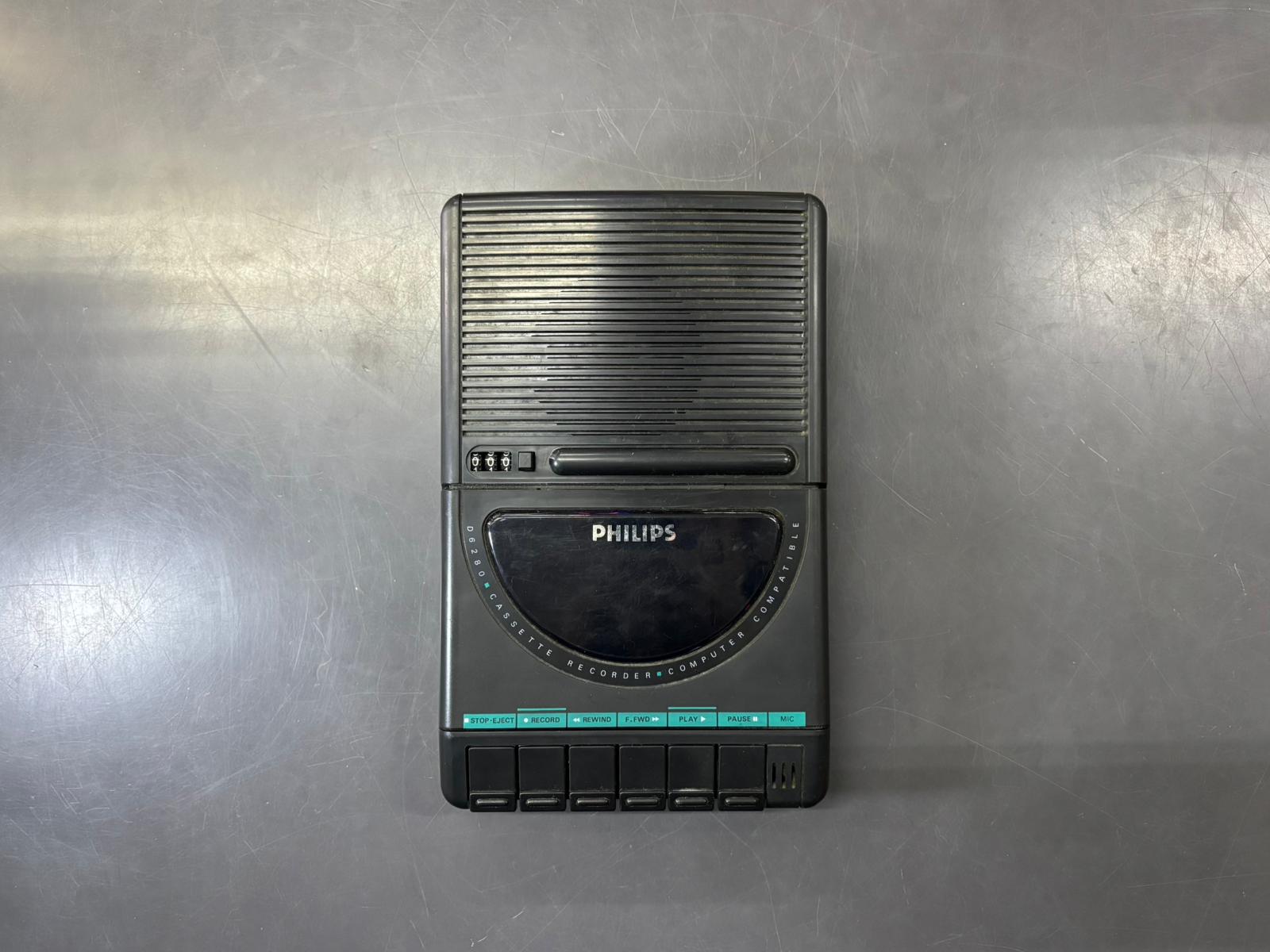 Philips D6280 Registratore Cassette Vintage