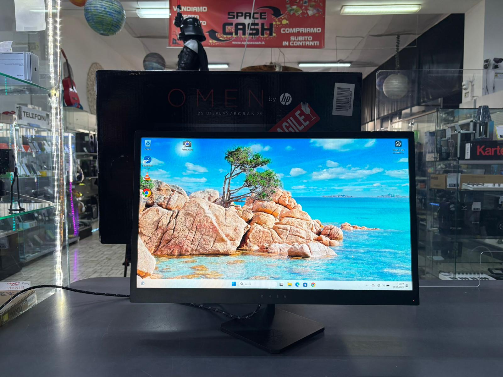 HP Omen 25 Monitor Gaming 144Hz 1ms - immagine 2