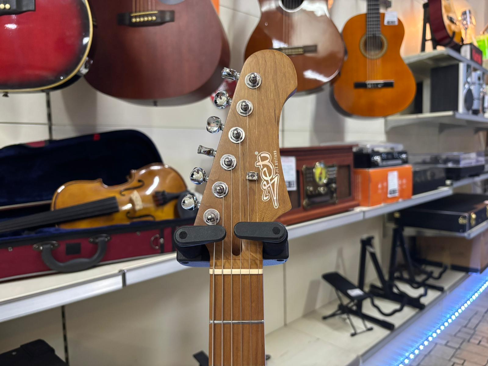 Jet Guitars JS400SB HSS Sunburst Mai Usata - immagine 5